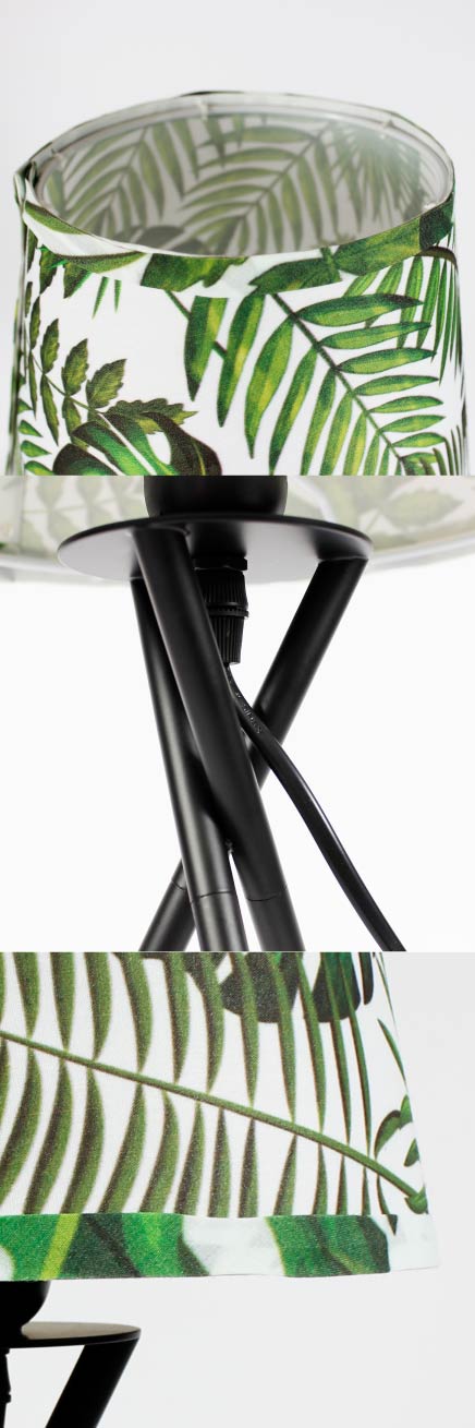 lámpara de mesa moderna natural